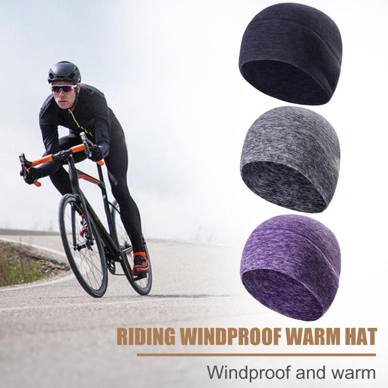 Winter Warm Ski Fleece Cycling Soft Cap Outdoor Sport Skiing Riding Running Thermal Windproof Men Women Knitted Cap-ebowsos