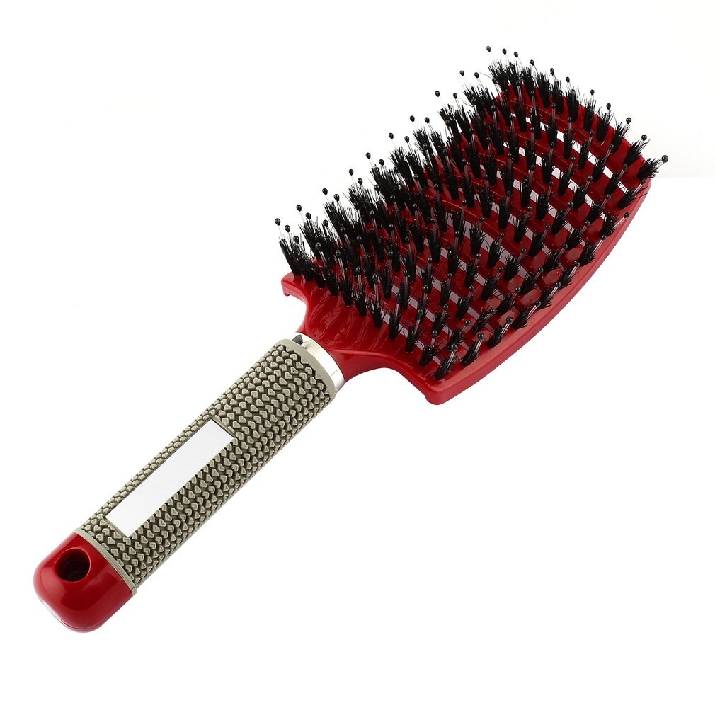 Women Hair Scalp Massage Comb Bristle & Nylon Hairbrush Wet Curly Detangle Hair Brush for Salon Hairdressing Styling Tools - ebowsos