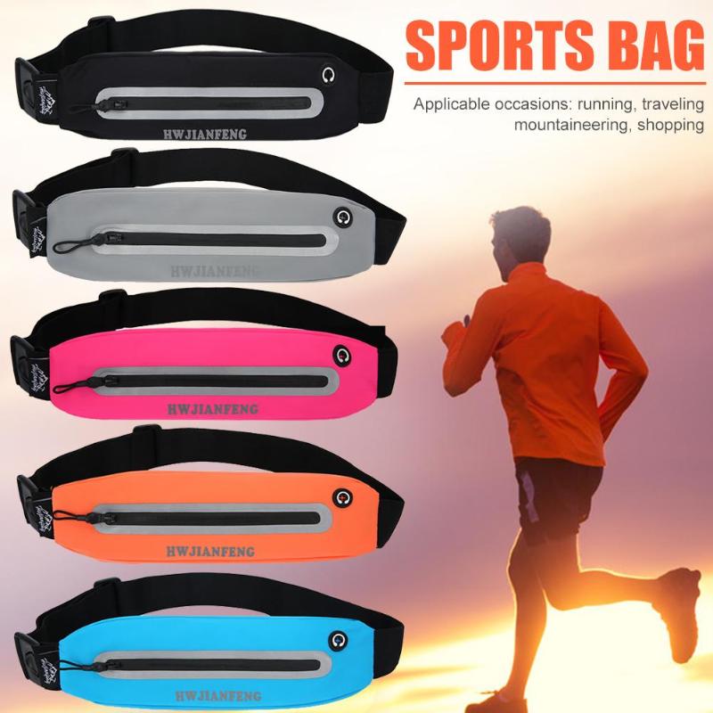 Women Men Jogging Belt Belly Bags Waterproof Night Sports Safety Waist Packs Necessary Outdoor Mountaineering Travel Gadgets-ebowsos