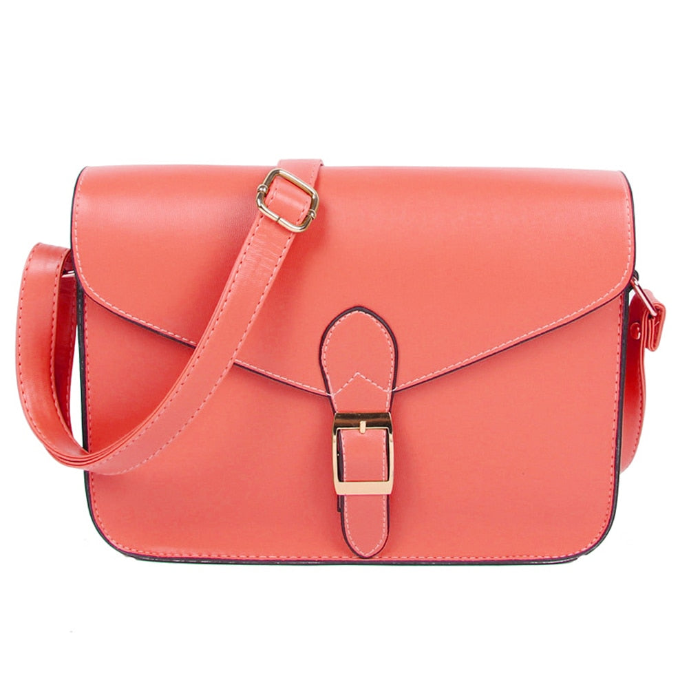 Women's handbag messenger bag preppy style vintage envelope bag shoulder bag high quality briefcase watermelon red - ebowsos