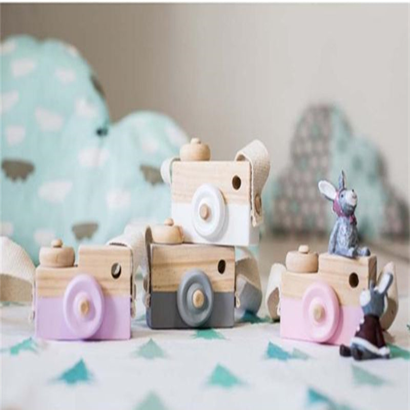 Wood Camera Toys 9.5*6*3cm Children Fashion Clothing Accessory Safe & Natural High Quality Educationa Toy Birthday Festival Gift-ebowsos