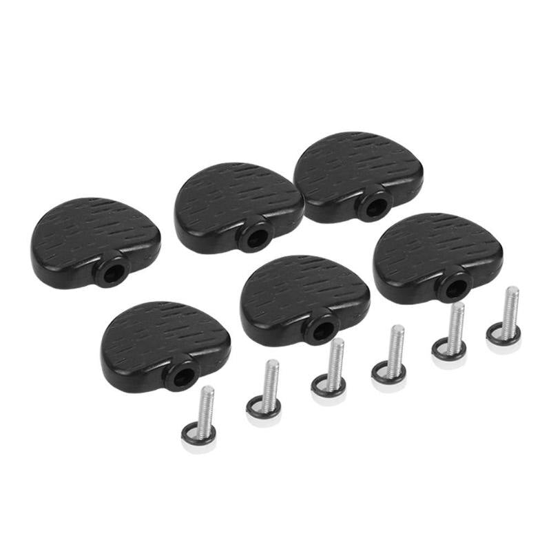 Wood Grain Semicircle Black Ballad Electric Guitar Buttons Knobs Handle Set-ebowsos