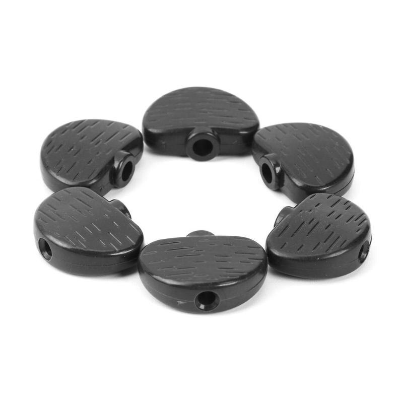 Wood Grain Semicircle Black Ballad Electric Guitar Buttons Knobs Handle Set-ebowsos