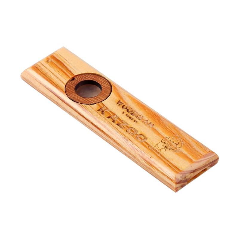 Wooden Kazoo Adult Kids Educational Musical Accompaniment for Bass Ukulele Guitar Jazz Drum Kit Acoustic Instruments-ebowsos