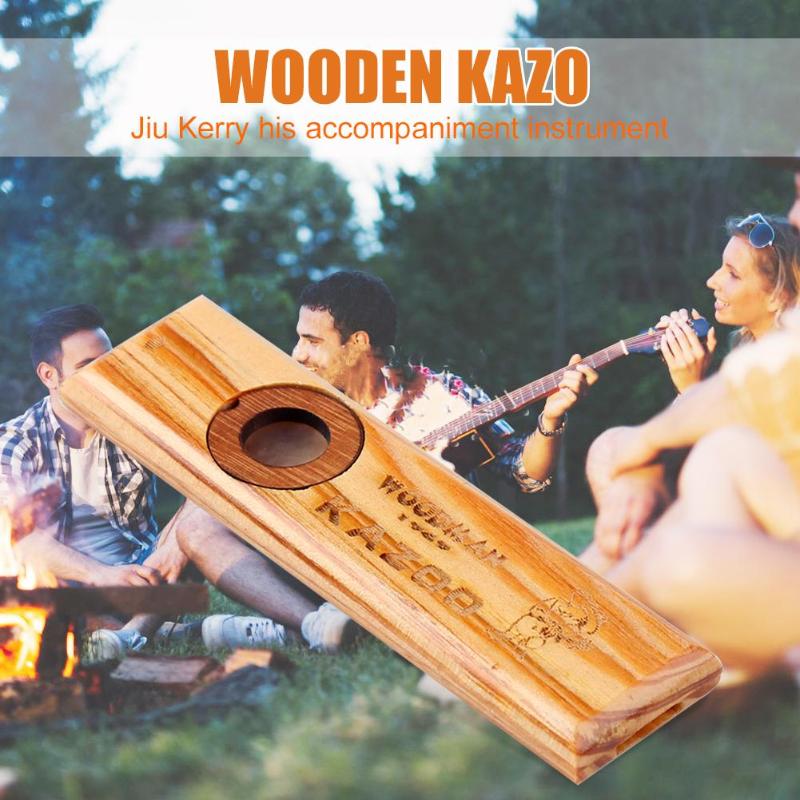 Wooden Kazoo Adult Kids Educational Musical Accompaniment for Bass Ukulele Guitar Jazz Drum Kit Acoustic Instruments-ebowsos