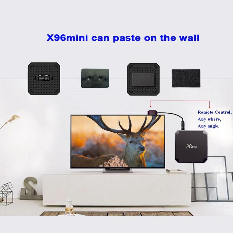 X96 Mini Android 7.1 Smart TV Box 2G+16G Amlogic S905W Quad Core 2.4G WiFi Set Top Box+Air Mouse Keyboard Set Top Box Promotion - ebowsos