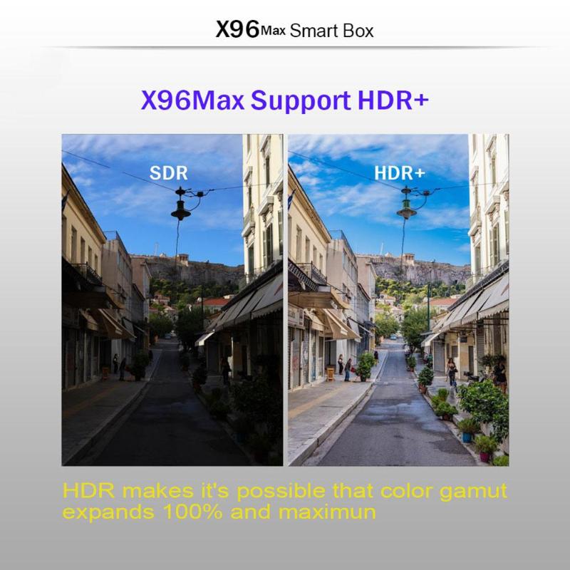 X96Max Smart TV BOX Android 8.1 Amlogic S905X2 LPDDR4 Quad Core 4GB 64GB 2.4G&5GHz Wifi BT 1000M H.265 4K Set top box X96 Max - ebowsos