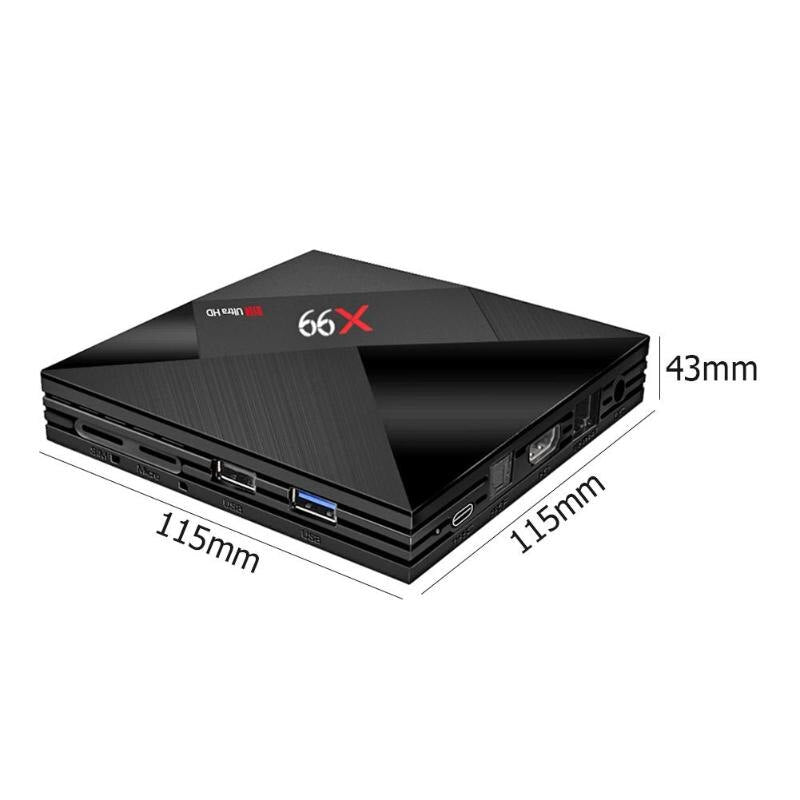 X99 Android 7.1 Smart TV Box RK3399 4GB RAM 32GB ROM 5G WiFi 4K TV Set-top Box Media Player With Voice Remote Control Hot Sale - ebowsos