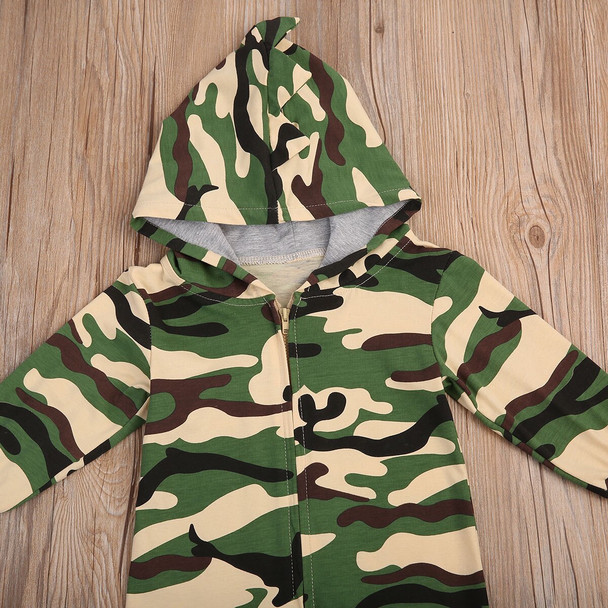 camouflage Top Kids Boy Girl Infant long sleeve Romper Jumpsuit Cotton Clothes Outfit Set - ebowsos