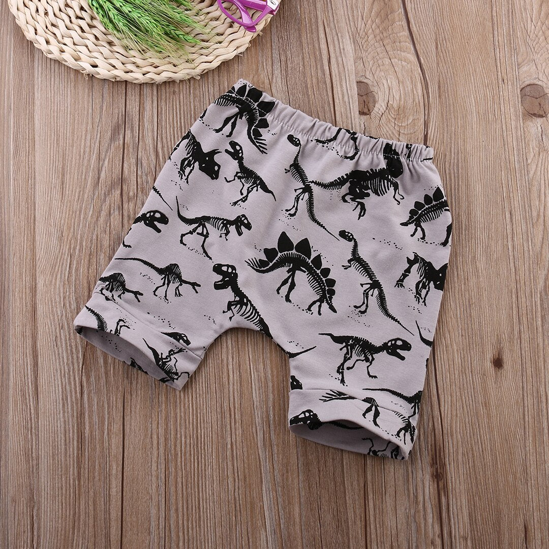 cartoon Dinosaur Kids Boys  Harem Pants Baby Printed Trousers Bottoms Leggings Sweatpants - ebowsos