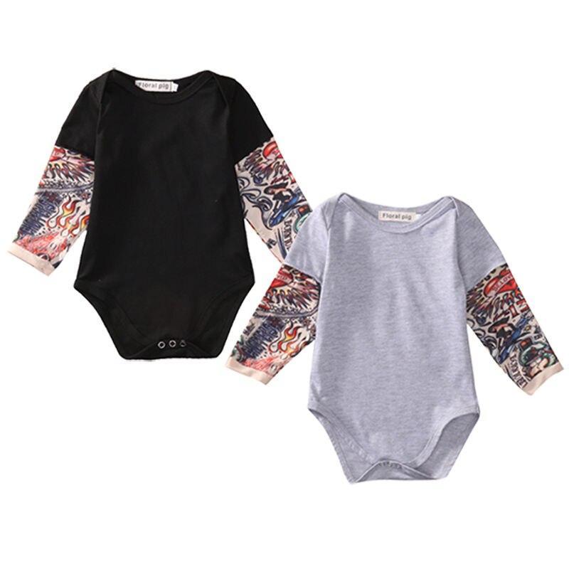 cool Cotton Newborn Infant Baby Boy Clothes Bodysuit  Jumpsuit outfits 0-18M - ebowsos