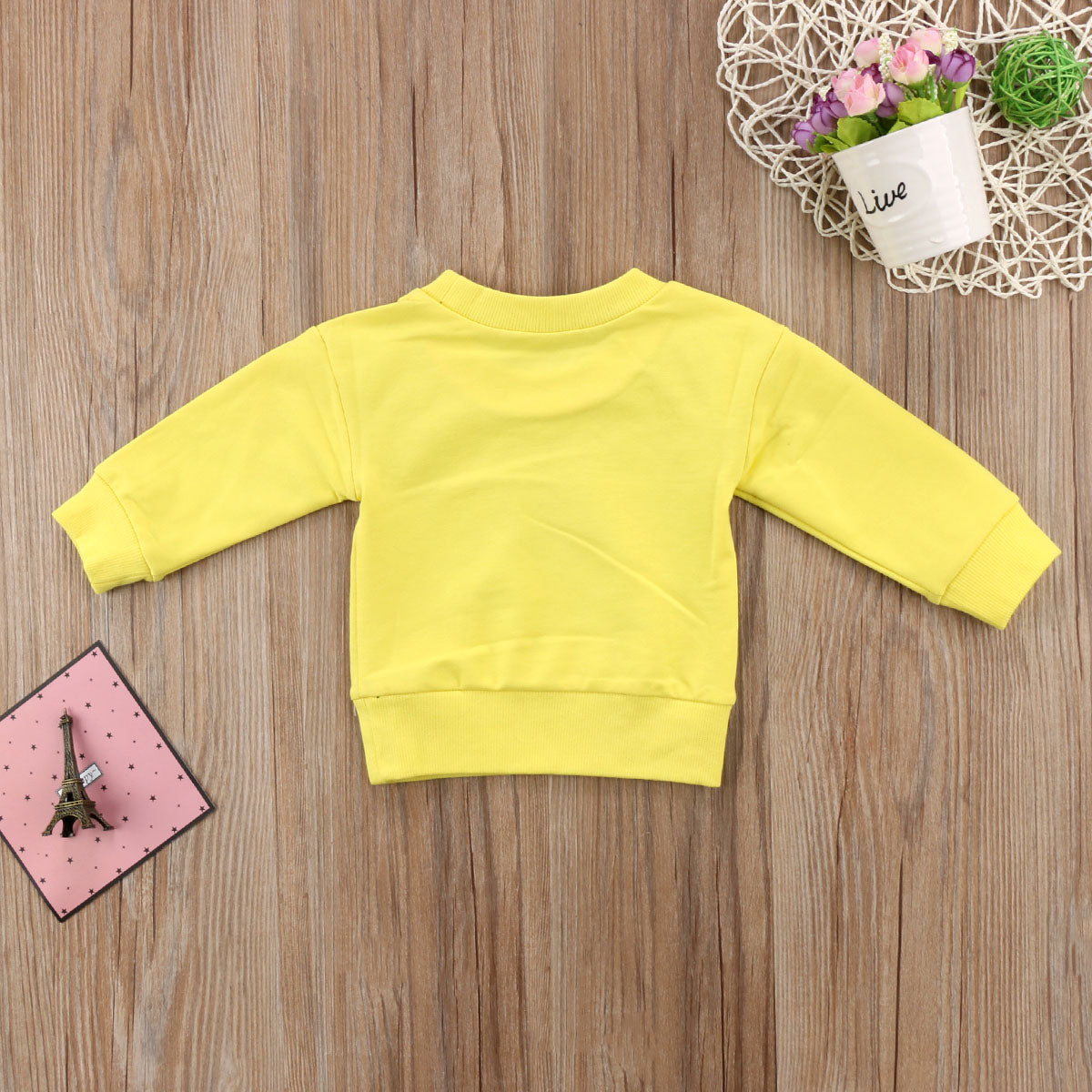 cute Lovely Toddler Kids Baby Girls Boys Cartoon Cotton Autumn&Spring Long Sleeve T-shirt Top Clothes - ebowsos