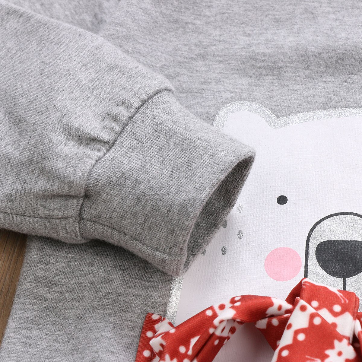 cute bear  2Pcs Newborn Baby Girl Boy long Sleeve Tops Romper Long Pants Outfit - ebowsos