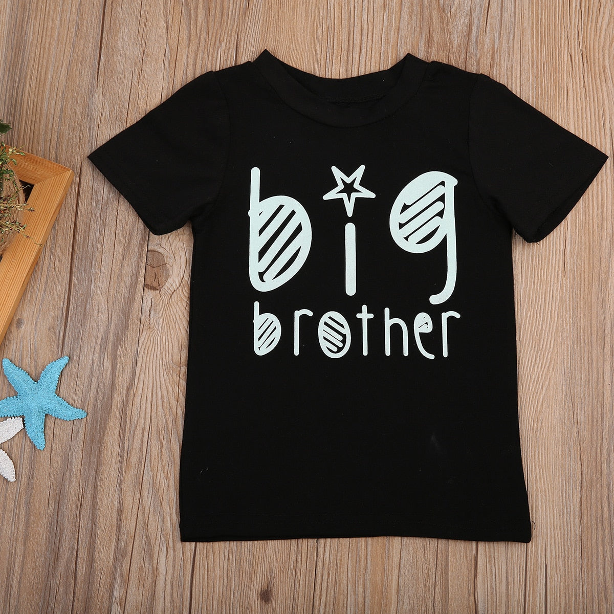 hot Boys Girls Casual Tee Kids Big Brother Cartoon short sleeve T shirts o-neck Tops clothes 2-7Y - ebowsos