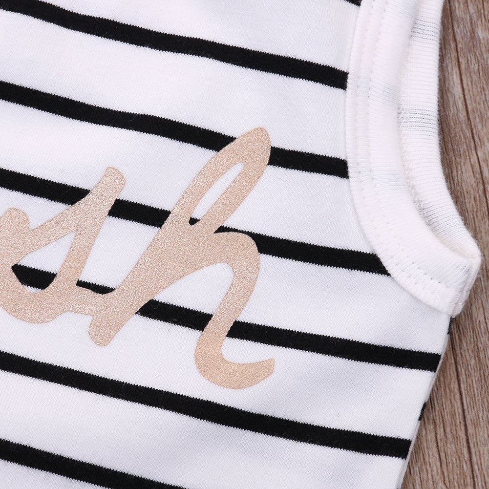 summer Striped Cotton children Jumpsuit Clothing Baby Boy Girls  Sunsuits  Bodysuit Playsuit Outfits - ebowsos