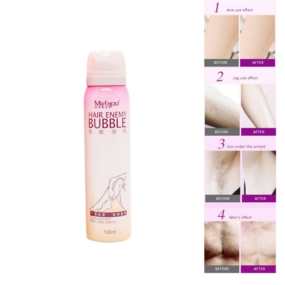 wax for depilation Hair Removal Cream For Men Women Painless Permanent Hair Removal Spray Gentle Bikini Depilatory Bubble - ebowsos