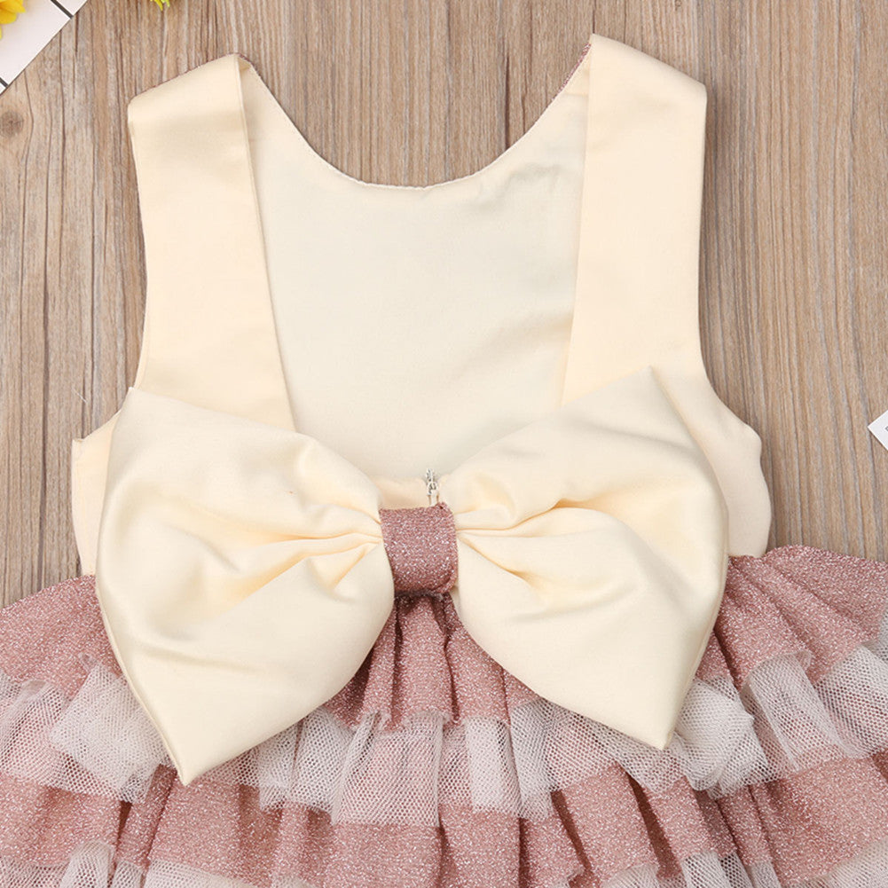 weet Toddler Baby Girl Party Tutu Dress Lace Ruffles Sleeveless Tutu Dress Pageant Wedding Birthday Princess Clothes - ebowsos